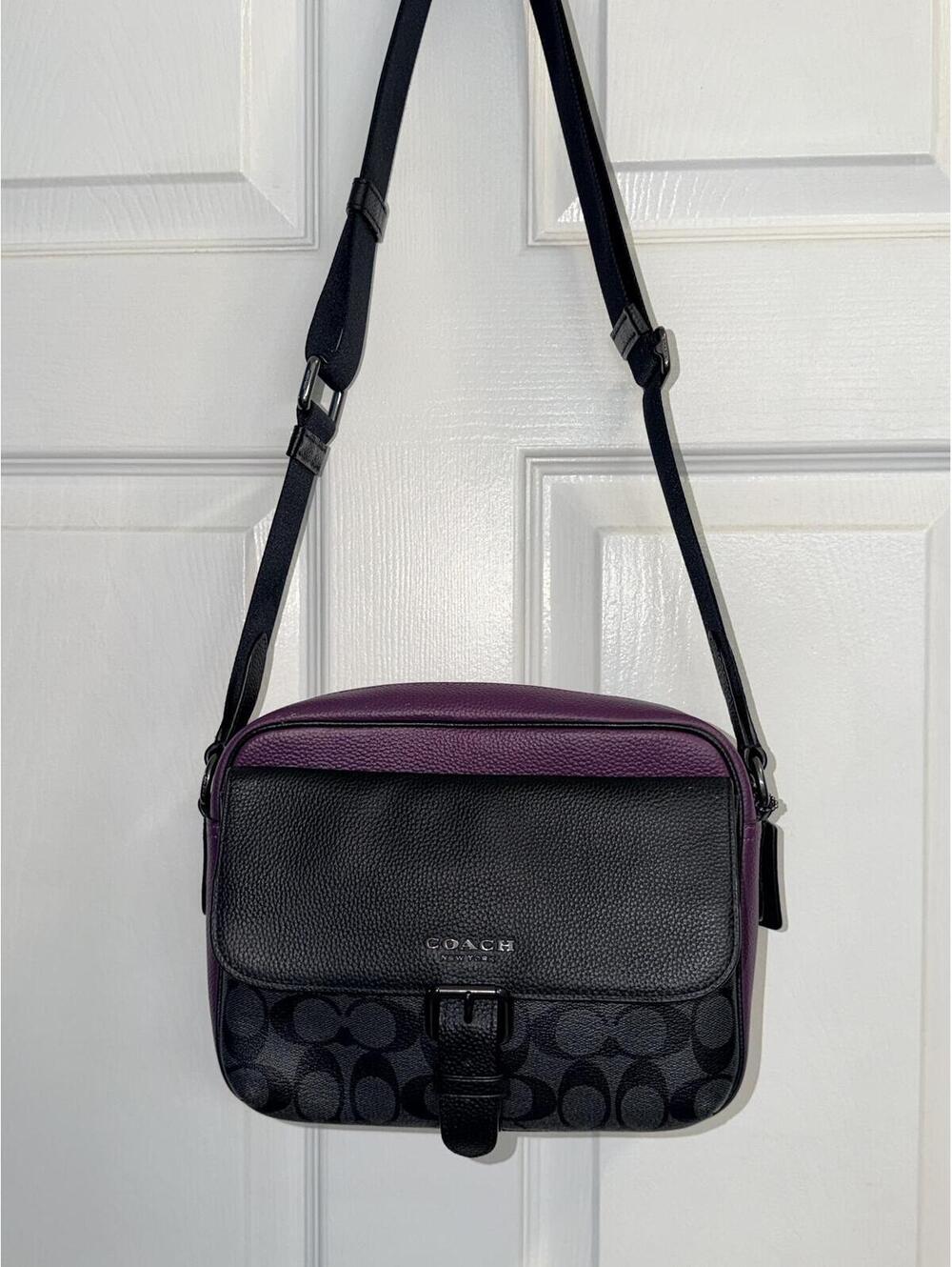 Coach Hudson Crossbody In Colorblock Signature Canvas C5401 - Picture 5 of 9